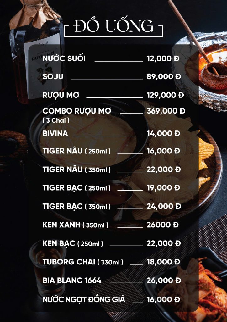 Chụp ảnh Menu Cần Thơ